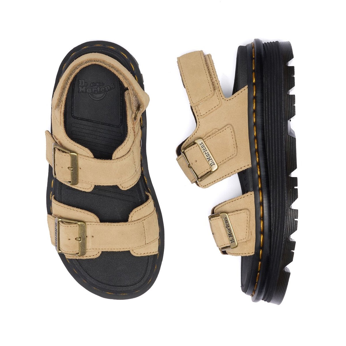 Sandales ZebZag en daim tan, DR. MARTENS