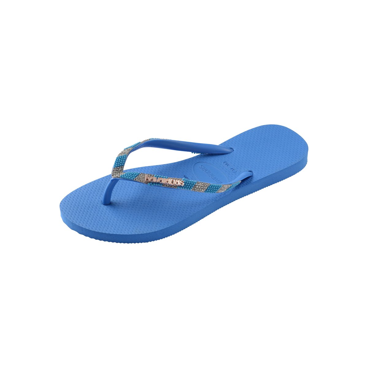 Tong à Enfiler Slim Glow Fc bleu brillant, HAVAIANAS