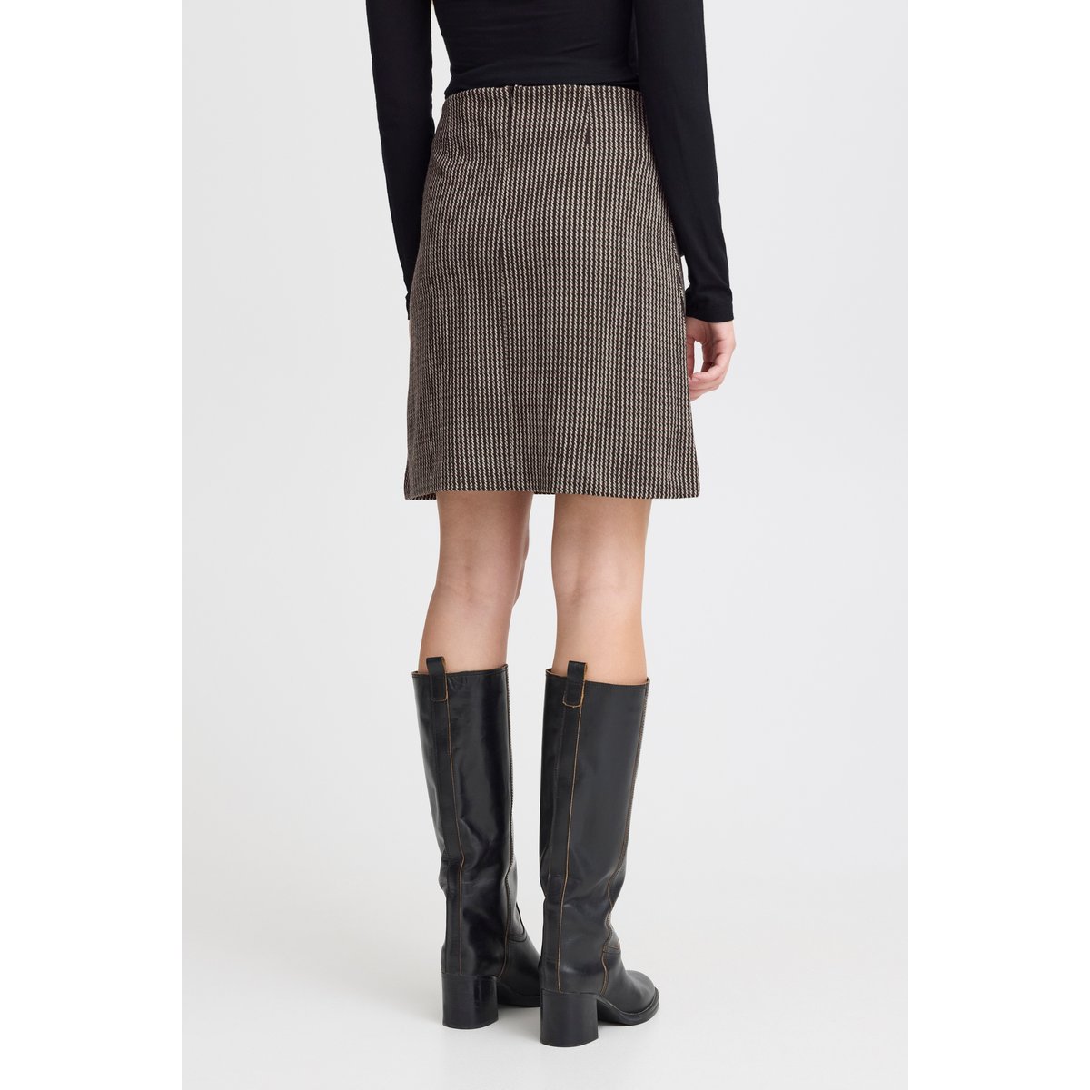 Jupe mini coupe droite port royale, ICHI