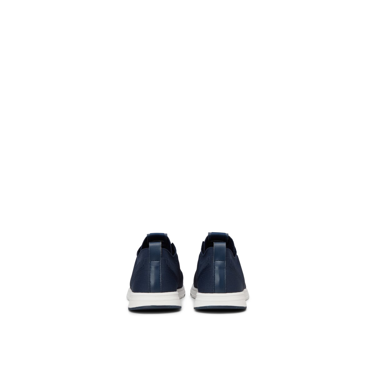 Baskets en tricot modèle Jasper en polyester recyclé bleu foncé, MARC O'POLO