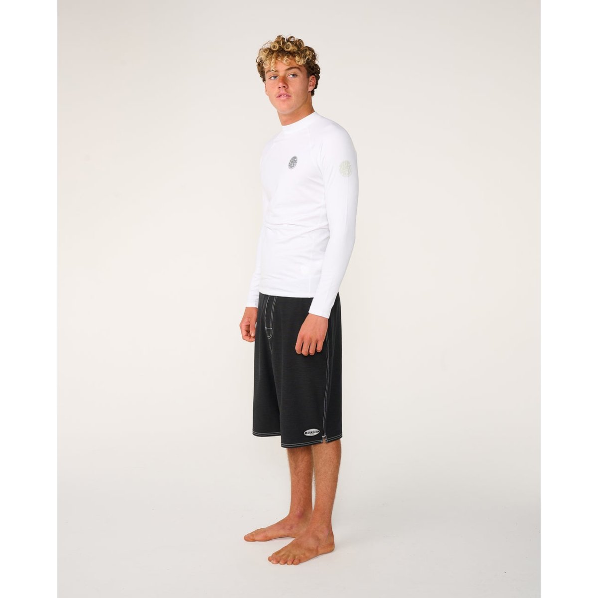 T-shirt anti-UV à manches longues ICONS UPF Brushed blanc, RIP CURL