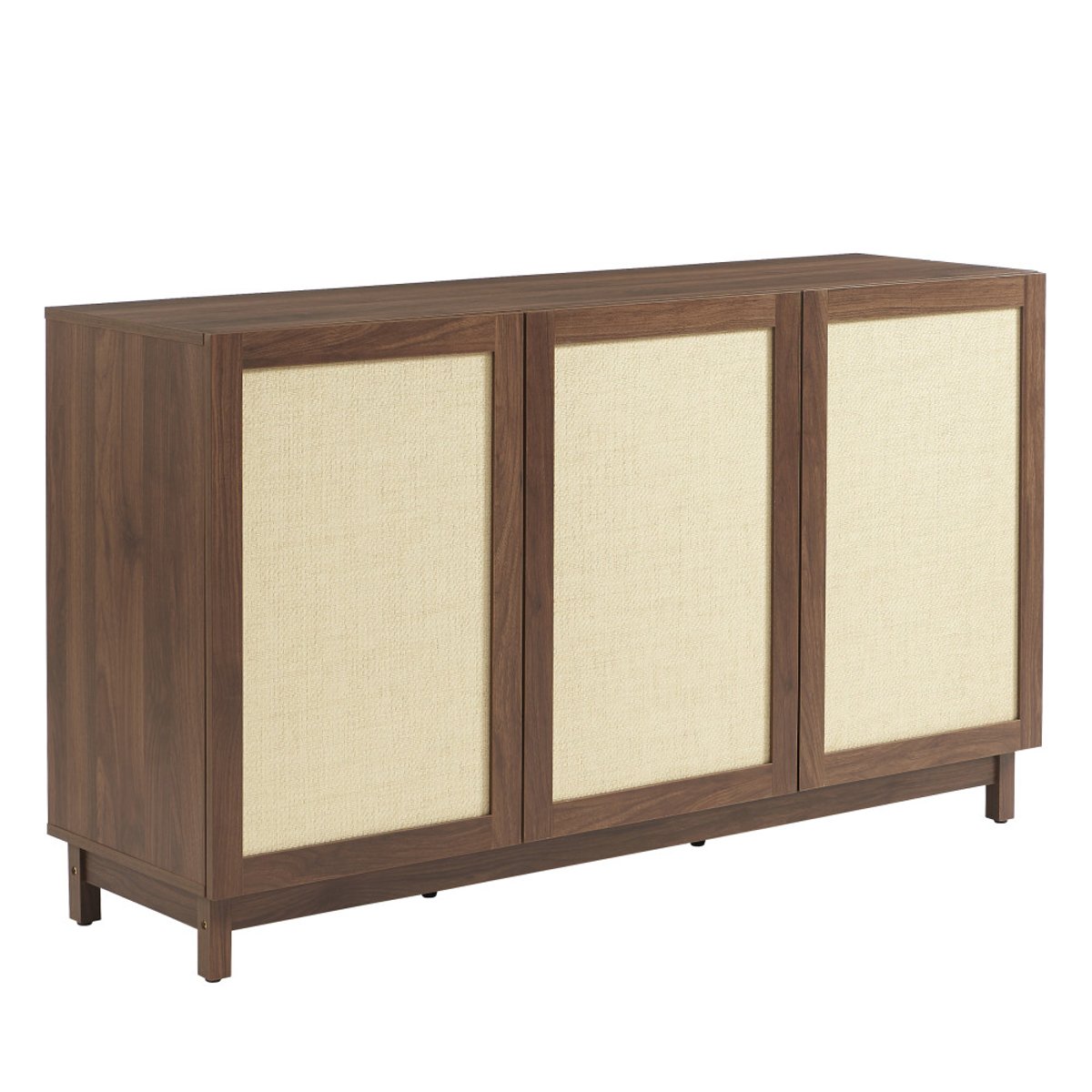 Buffet 3 portes en bois L140cm- ESTELA bois foncé, DRAWER