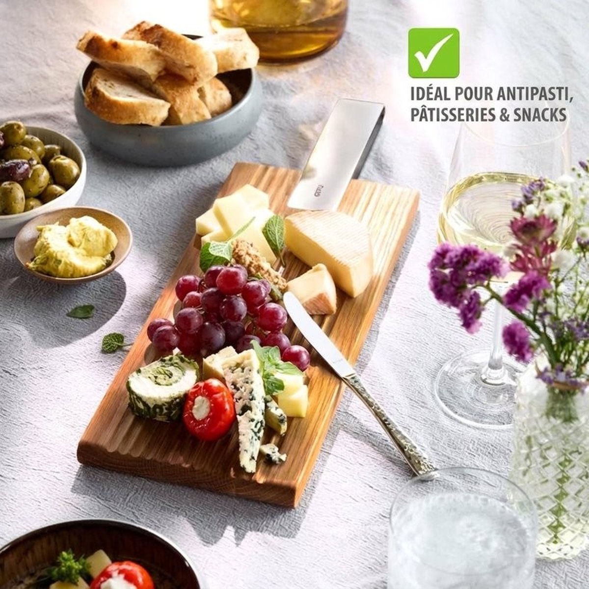 Planche de service TAVOLO, petite argent / brun, GEFU