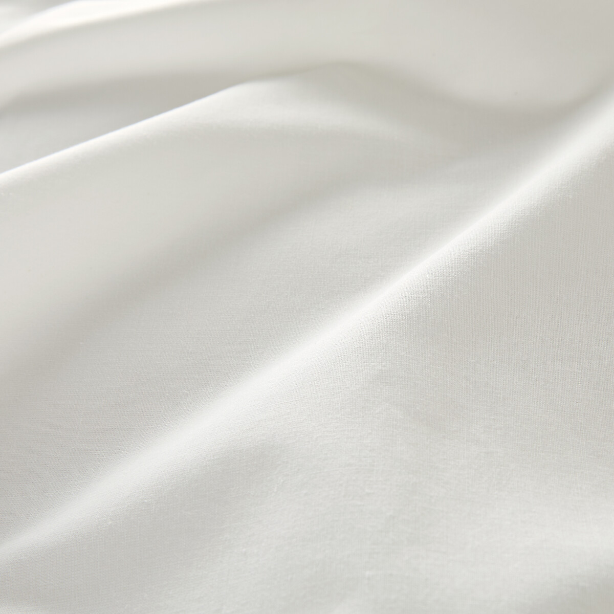 Housse de couette unie en coton, MACHA blanc, LA REDOUTE INTERIEURS