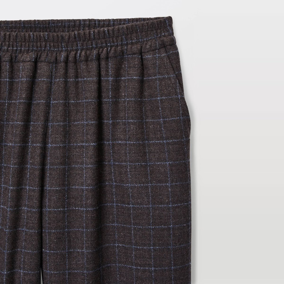 Pantalon large à carreaux taille élastiquée pudding, MONOPRIX
