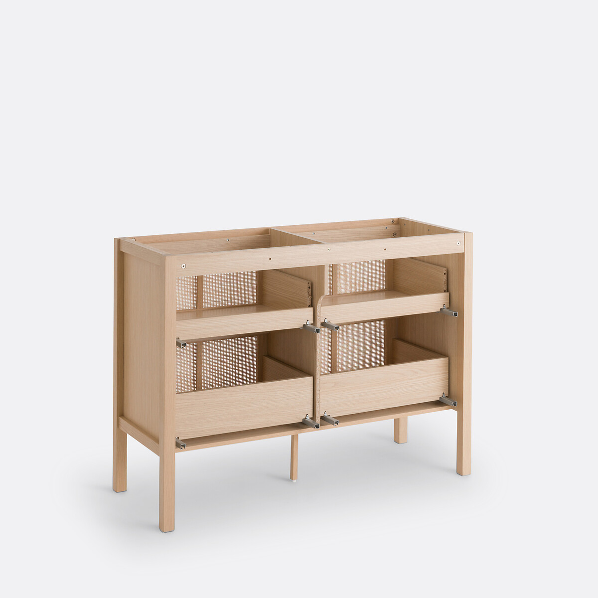 Meuble sous vasque, 4 tiroirs, en cannage largeur 120 cm, LUMPA naturel, LA REDOUTE INTERIEURS