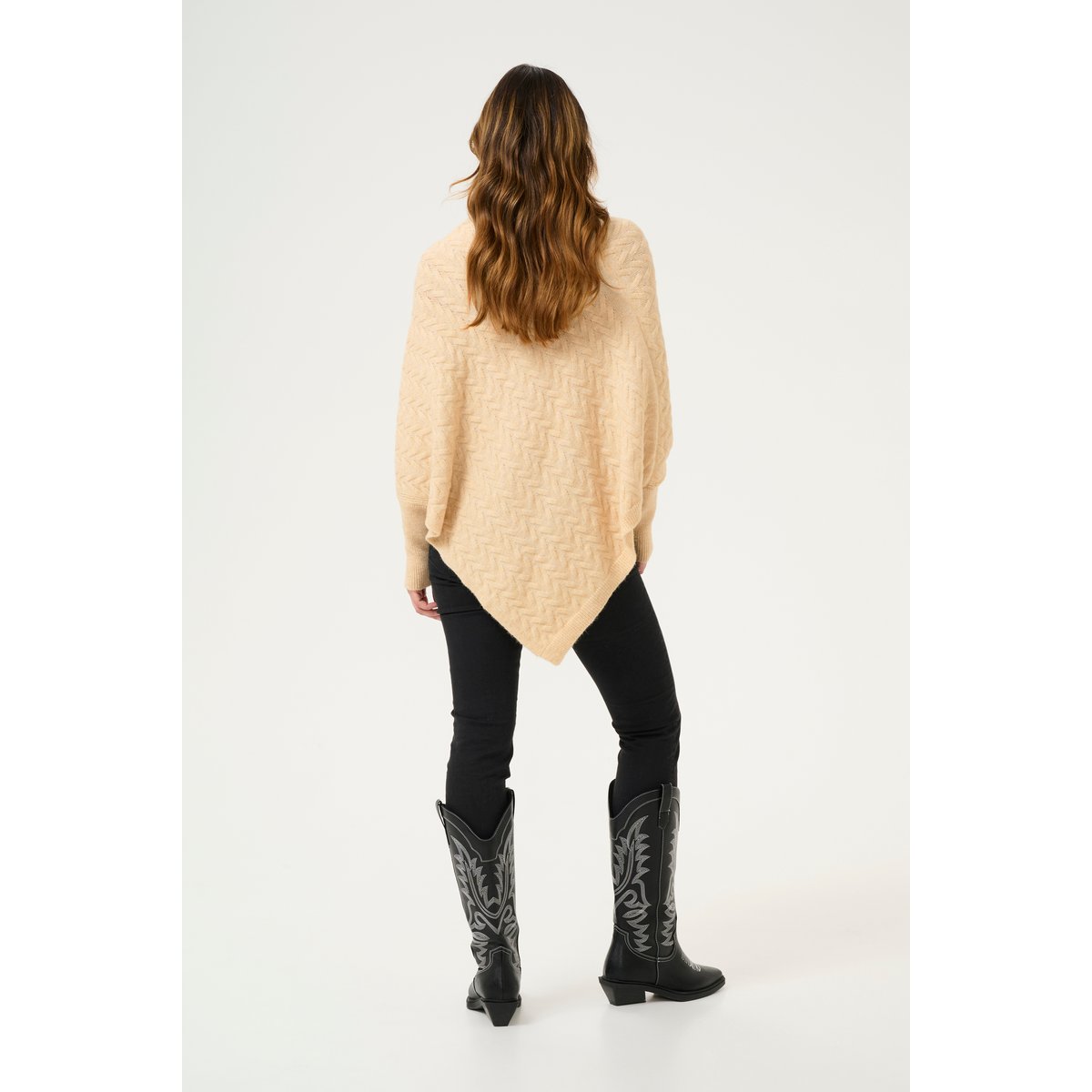 Poncho beige sand dollar, KAFFE