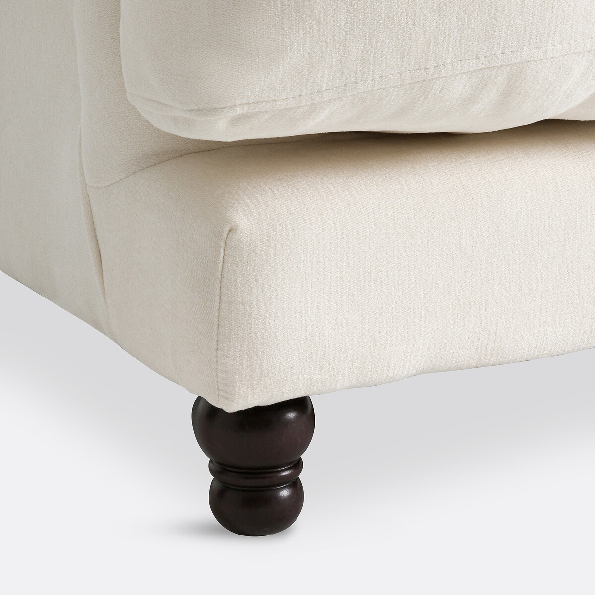 Chiné fauteuil in polyester, NOON ecru, LA REDOUTE INTERIEURS