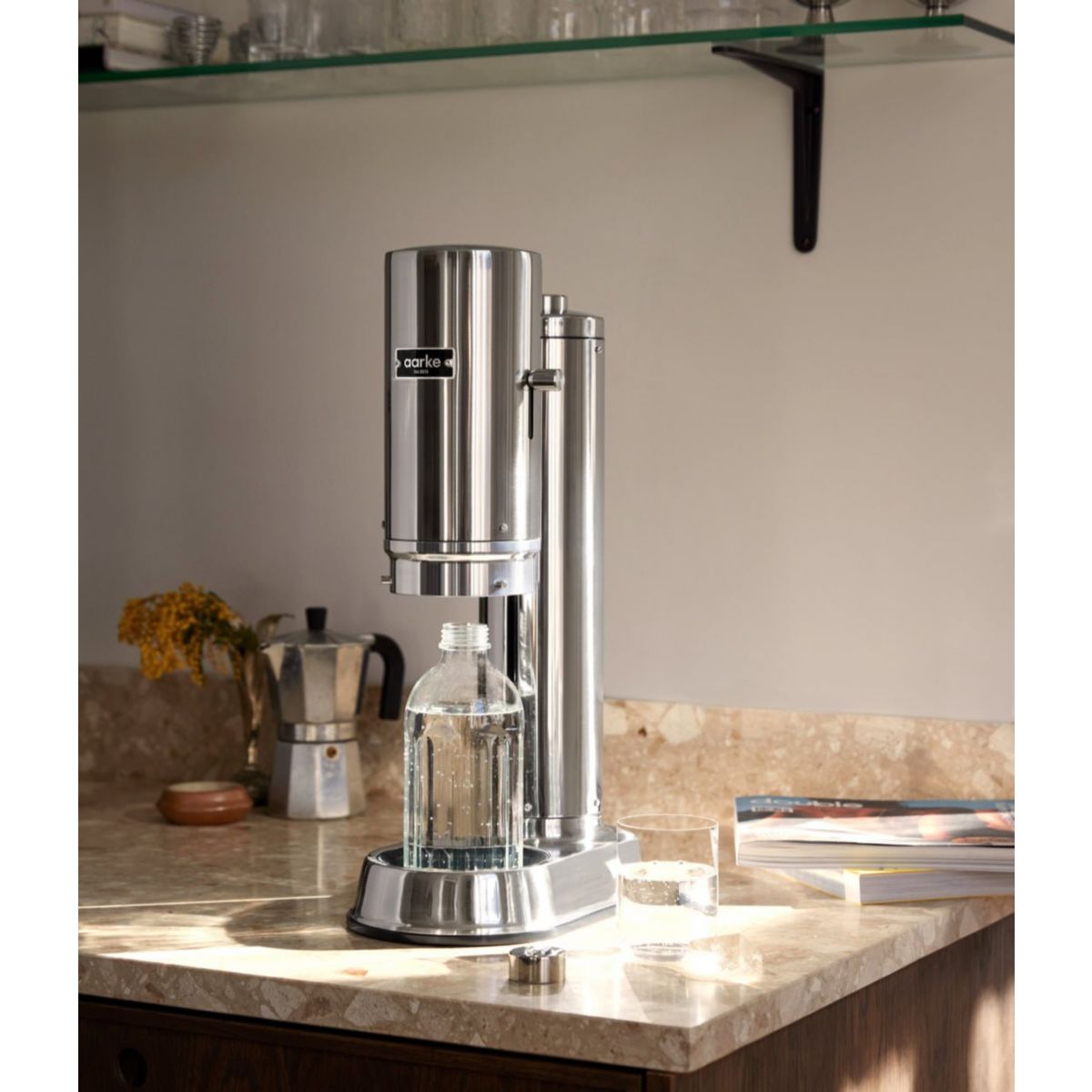 Machine à soda Pack Carbonator Pro Inox + CO2 couleur unique, AARKE