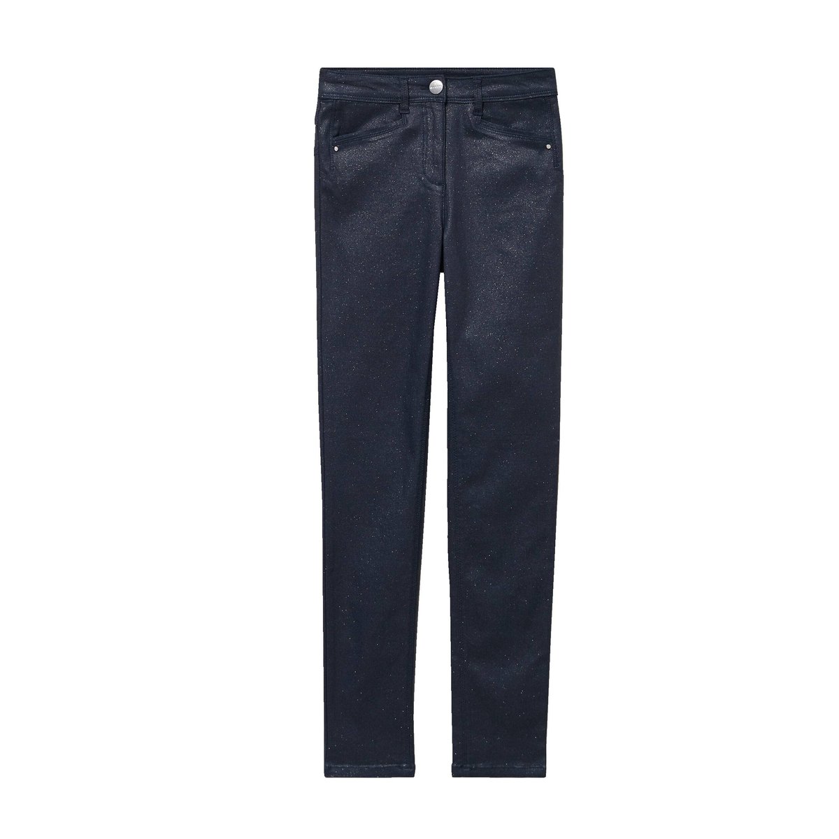 Pantalon irisé en similicuir bleu foncé, BREAL
