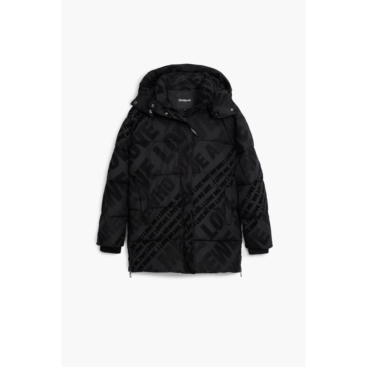 Manteau matelassé doublé noir, DESIGUAL