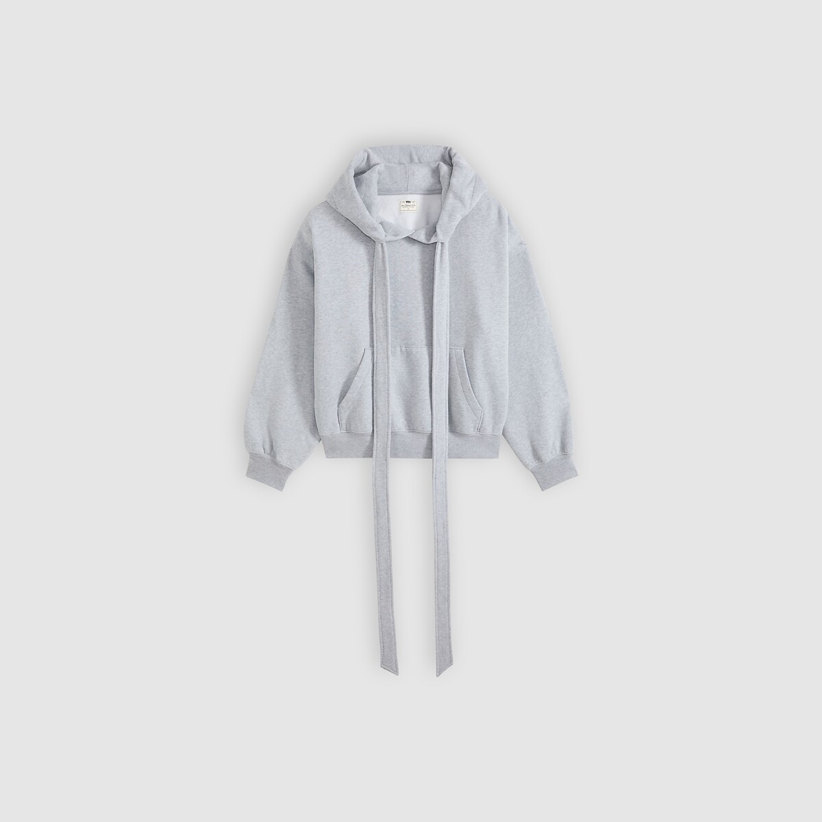 Sweat à capuche col lavallière gris, LEVI'S
