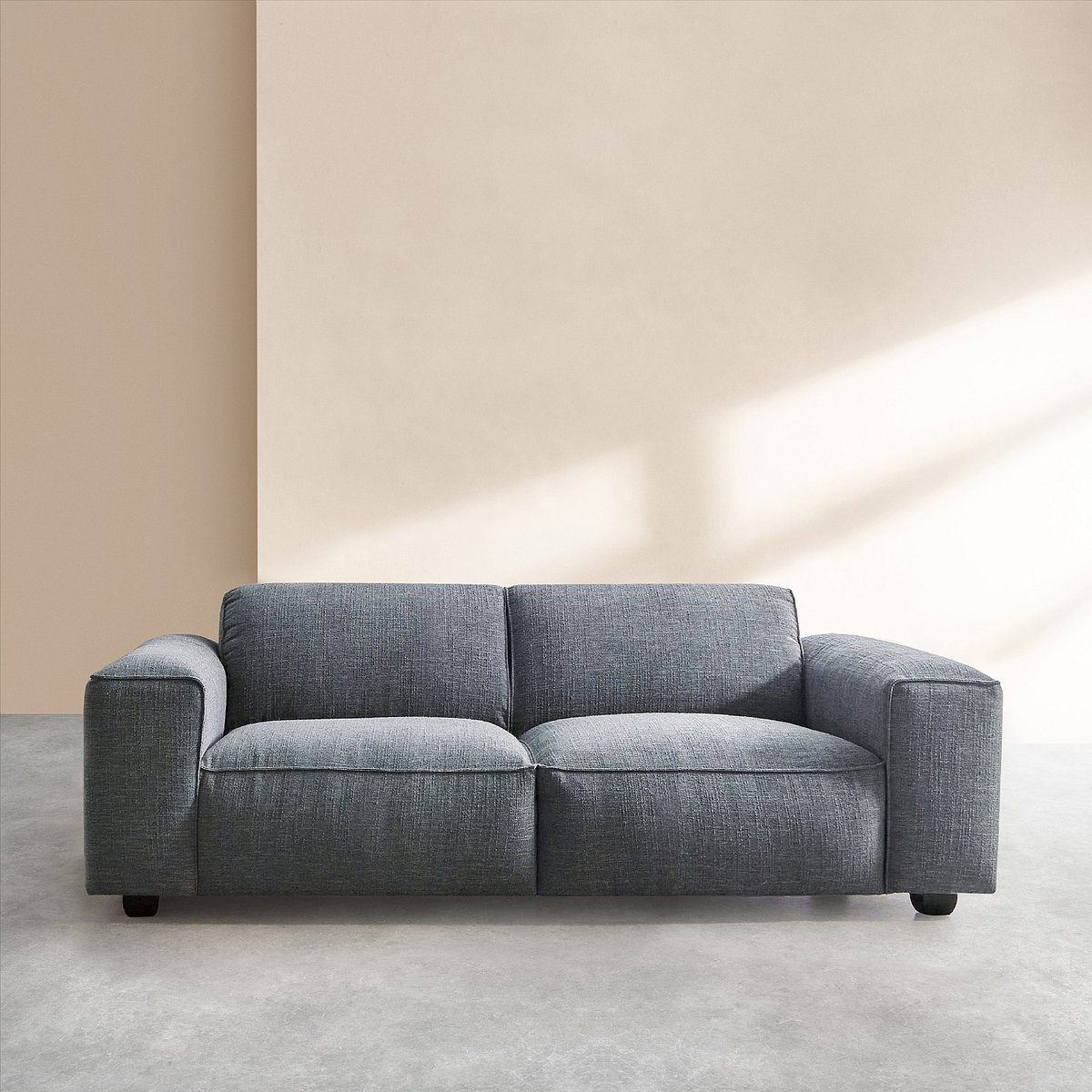 Canapé en tissu bouclette courte Mira POSADA ll bleu, HABITAT
