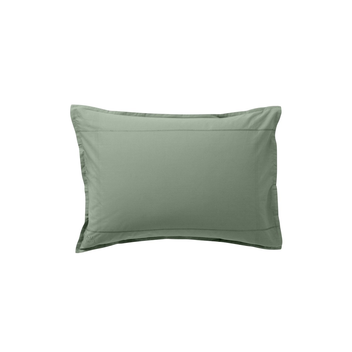 Taie d'oreiller rectangulaire coton NÉO thym, CARRE BLANC