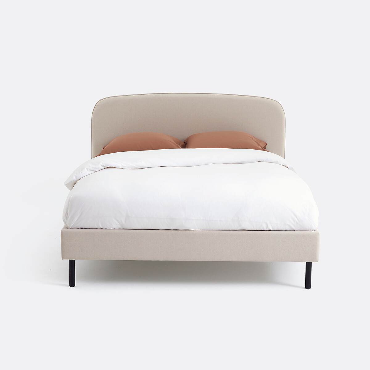 Cama tapizada con somier, Conto beige , LA REDOUTE INTERIEURS