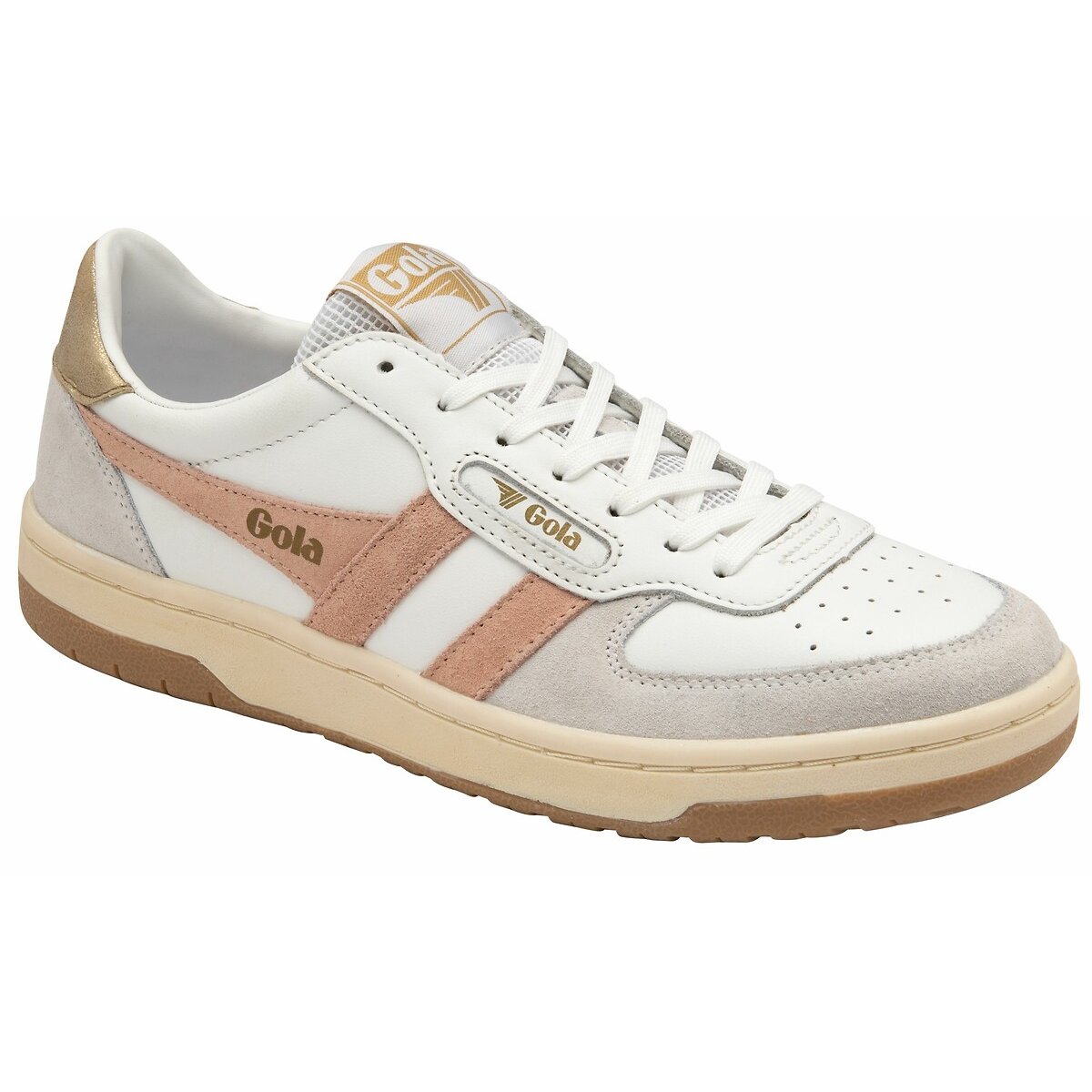 Baskets Hawk blanc/gris/rose, GOLA