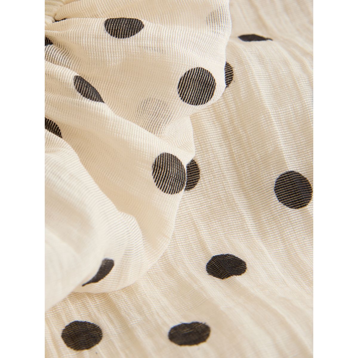 Robe courte à manches bouffantes pois monochromes, NEXT