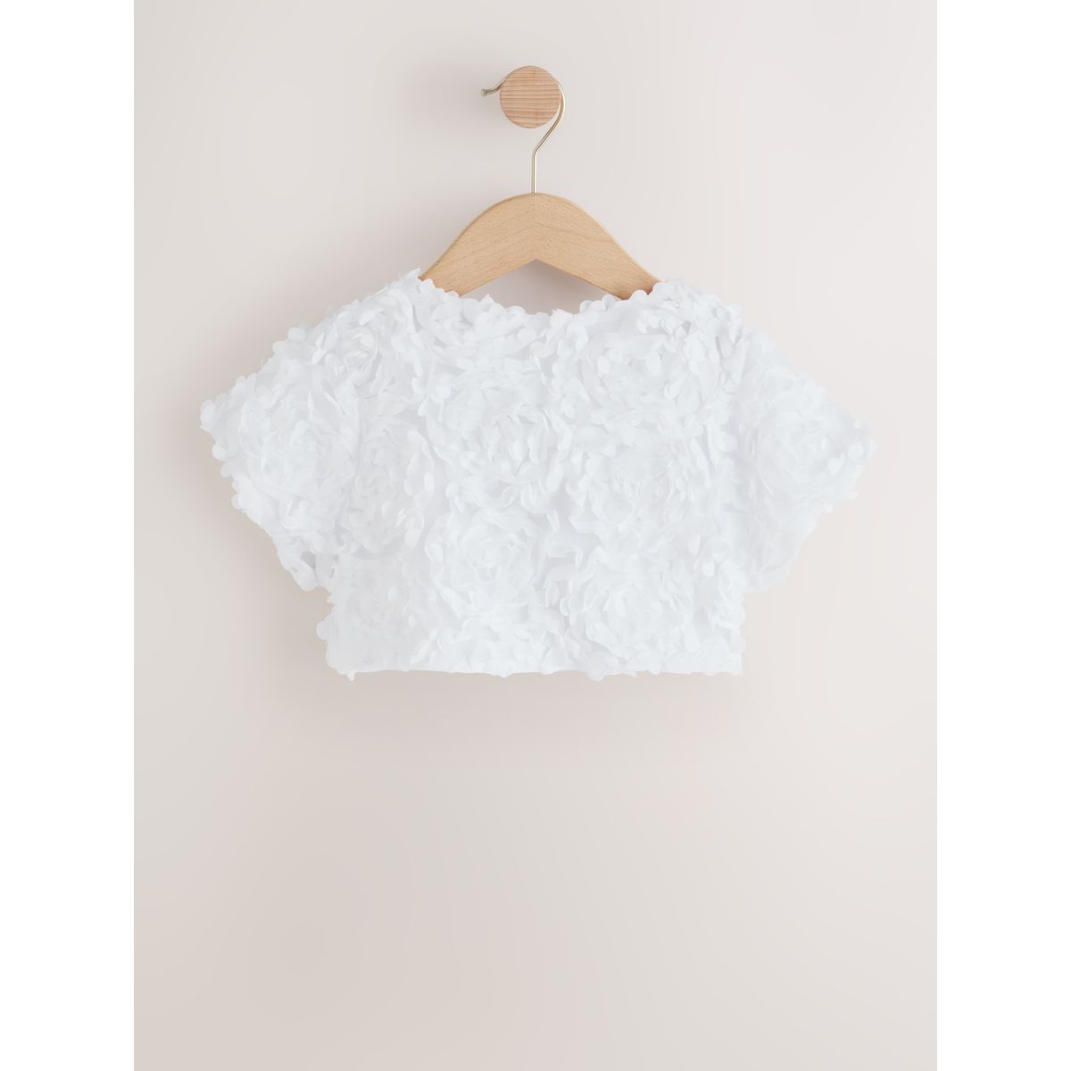 Boléro petite demoiselle d'honneur blanc, NEXT