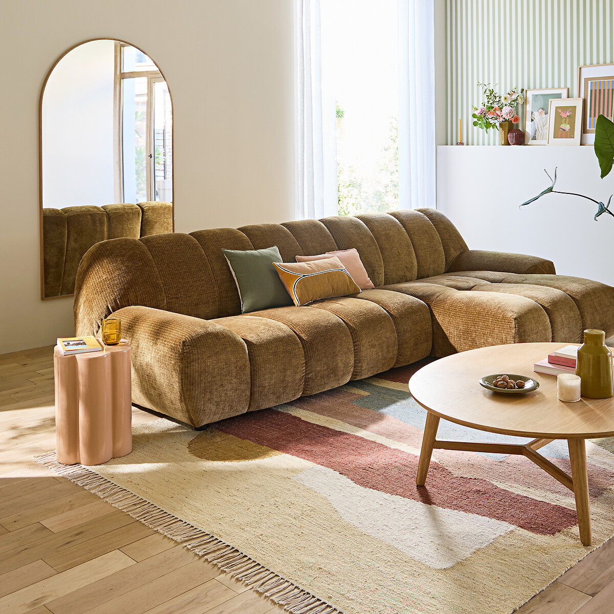 Spiegel, Eichenfurnier, Höhe 170 cm, IODUS natur, LA REDOUTE INTERIEURS