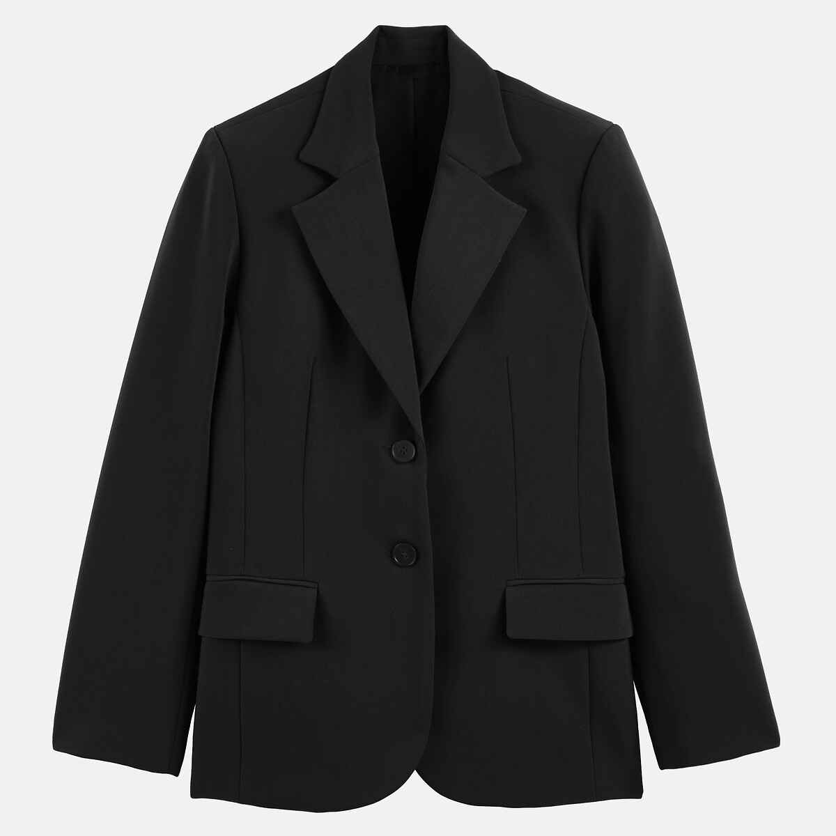 Veste blazer coupe cintrée noir, LA REDOUTE COLLECTIONS