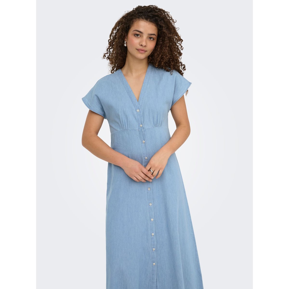 Robe light blue denim, ONLY