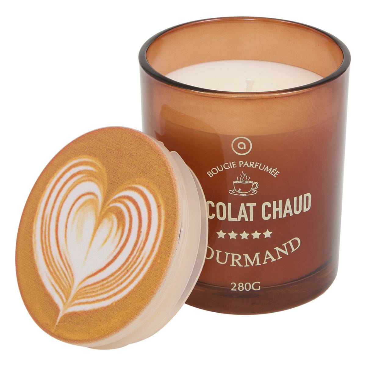 Bougie parfumée croissant Fra ronde 280 g cappuccino, ATMOSPHERA