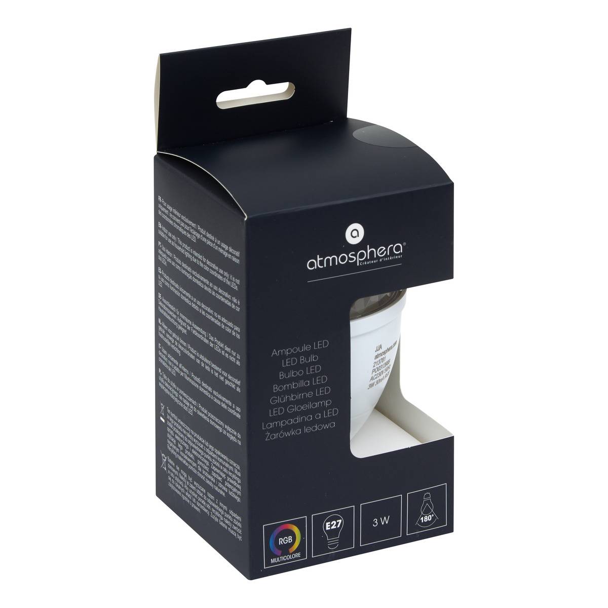 Ampoule LED douille E27 DISCO couleur unique, ATMOSPHERA