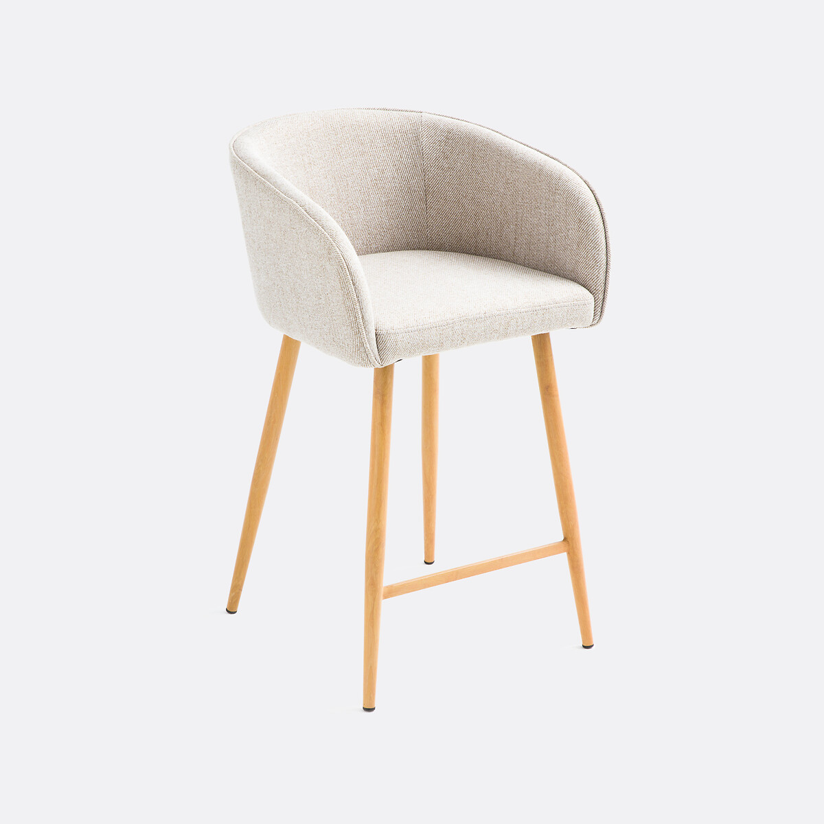 Lot de 2 fauteuils de bar H64 cm, Aupi ecru, LA REDOUTE INTERIEURS