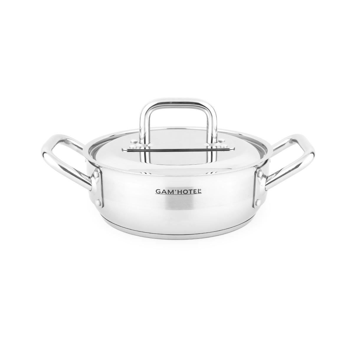Faitout inox 24x8,5cm induction couleur unique, GAM HOTEL
