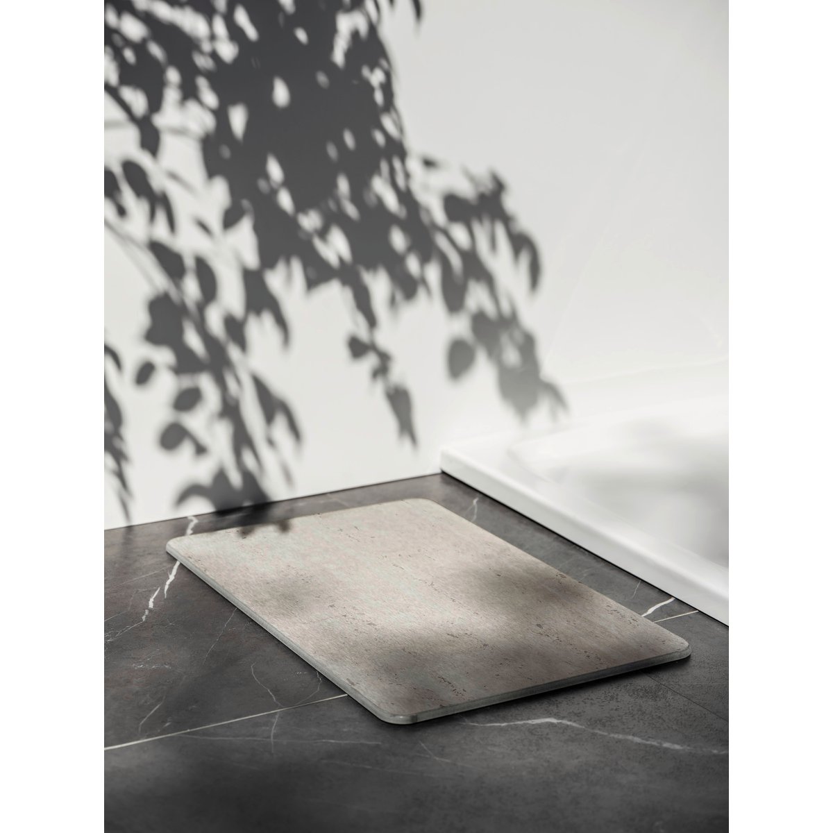 Tapis de bain antidérapant en diatomite PUNA beige, WENKO