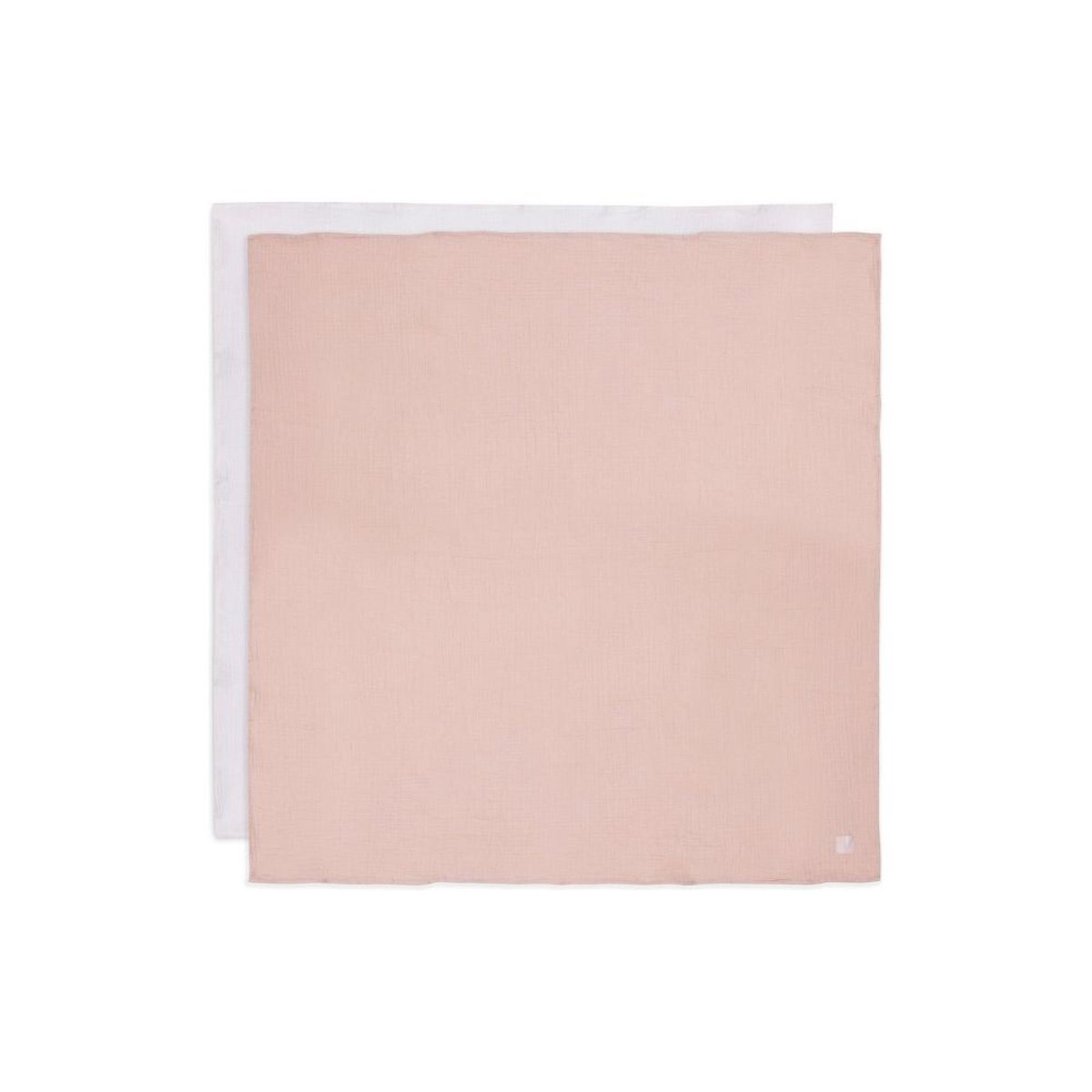 Lot de 2 maxi-langes en coton rose, écru, JOLLEIN