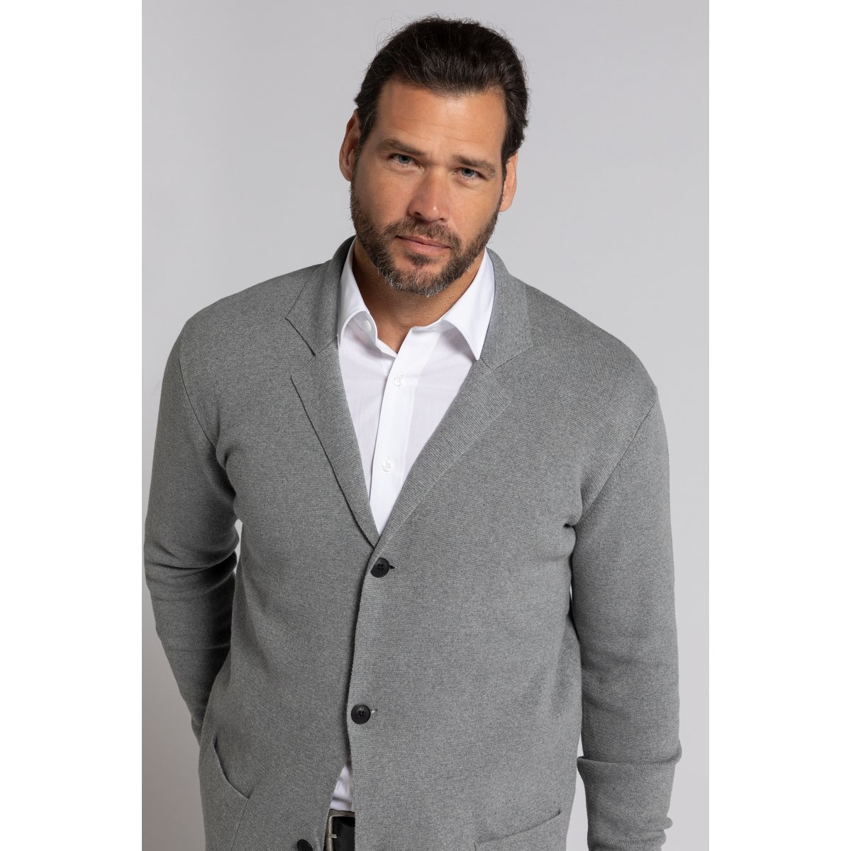 Veston en maille Milano gris chiné, JP1880
