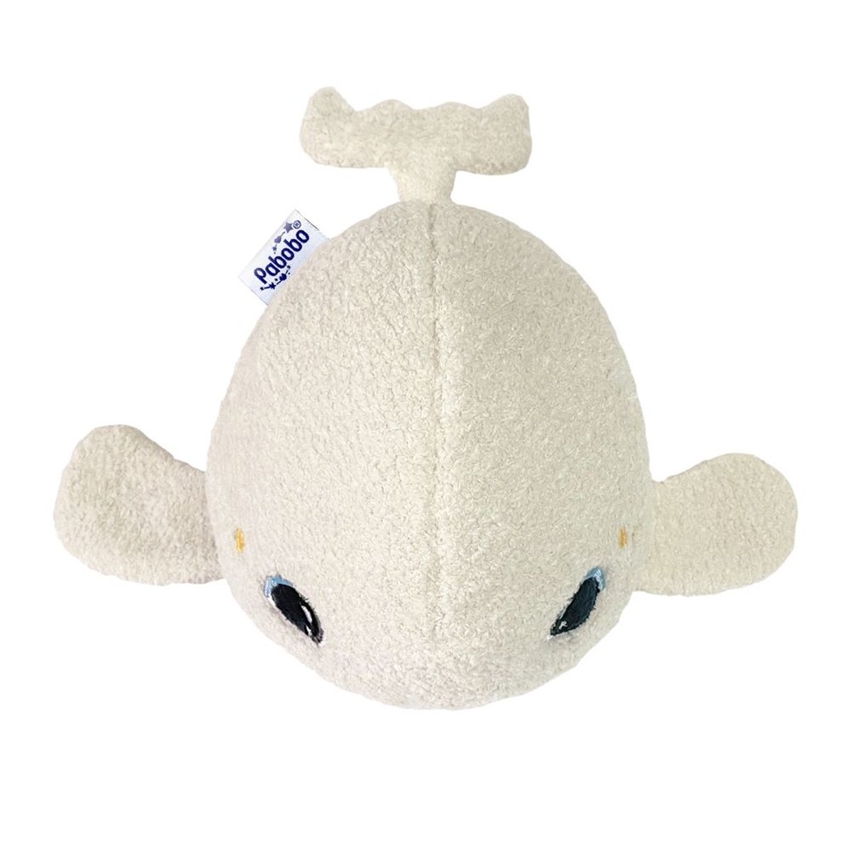 Veilleuse peluche bruits blancs et roses Beluga ecru, PABOBO