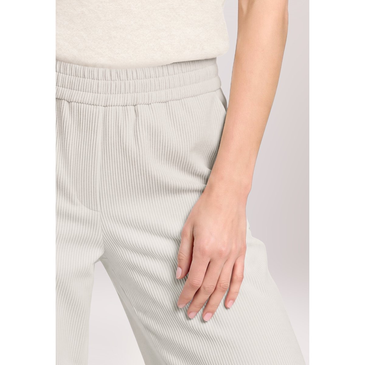 Pantalon à enfiler à jambes larges white sand, BETTY & CO