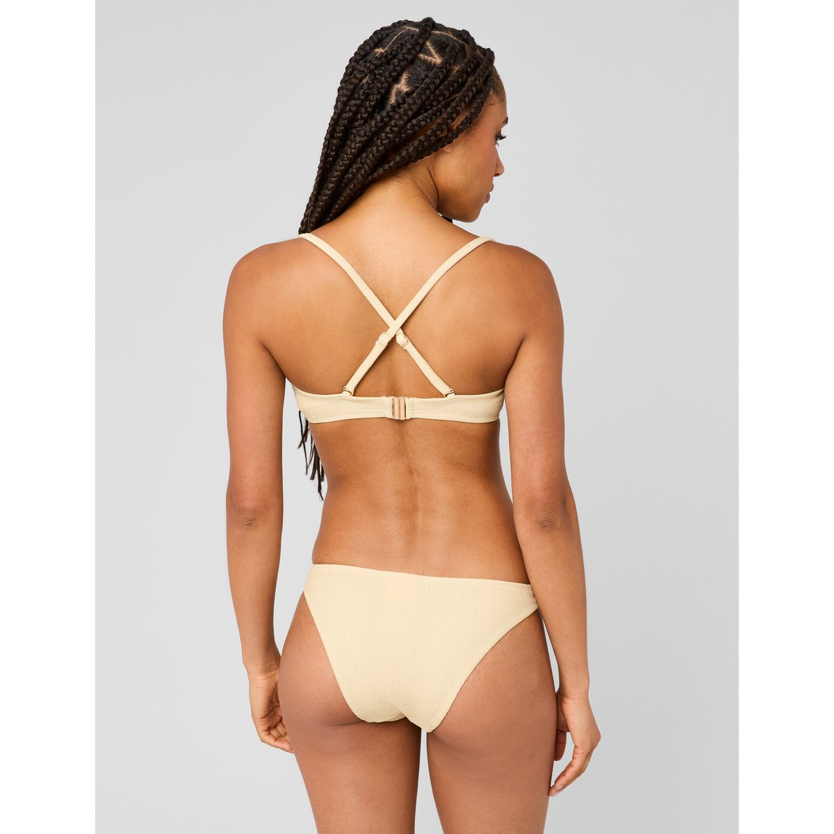 Haut de maillot de bain blanc écru, BZB