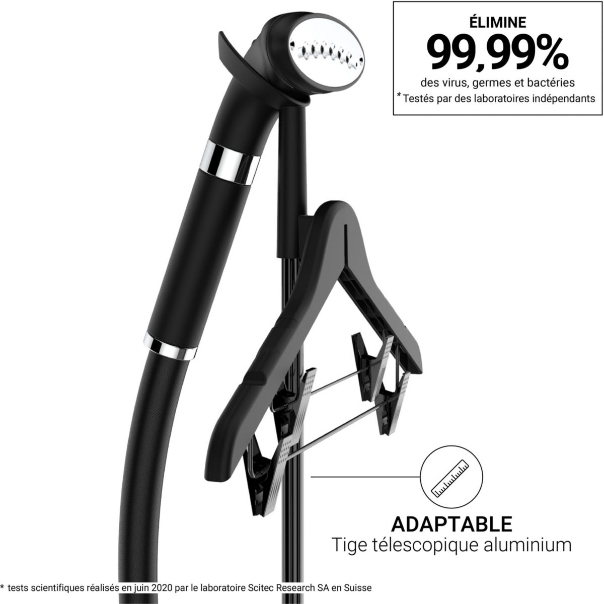 Défroisseur vapeur EUJK300B V2 Henri couleur unique, STEAMONE