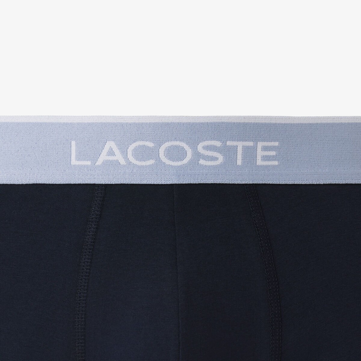 Confezione da 3 boxer, cotone stretch blu marino + marino + marino, LACOSTE