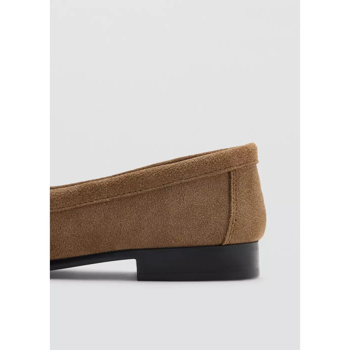 Mocassins cuir détail en forme de masque sable, MANGO