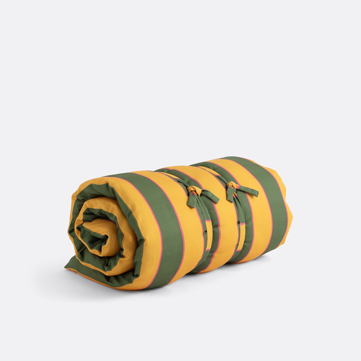Matelas d'extérieur enroulable, polyester, 192x65 cm, VALERIA jaune/vert, LA REDOUTE INTERIEURS