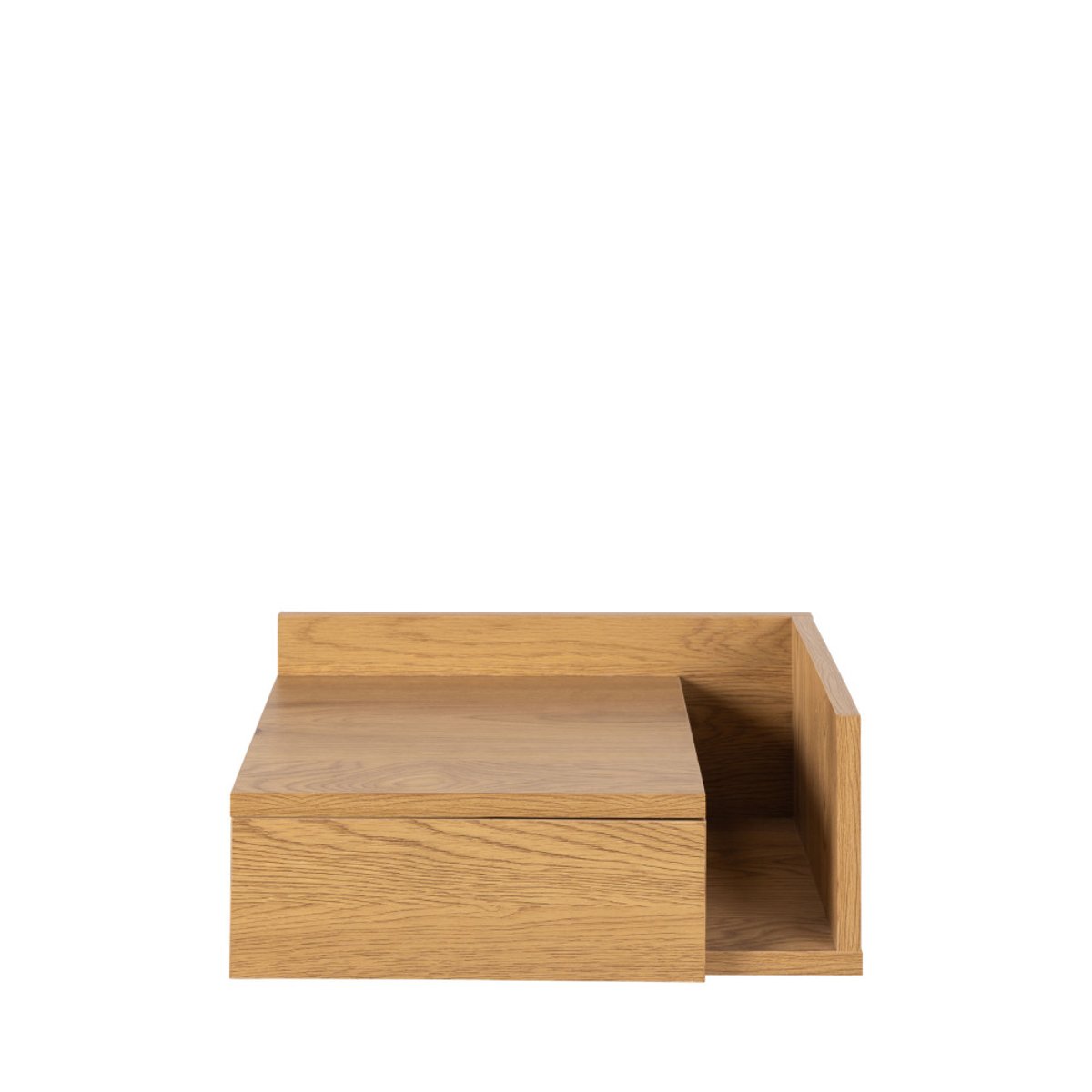 Table de chevet murale réversible en bois- KAMICHI bois clair, DRAWER