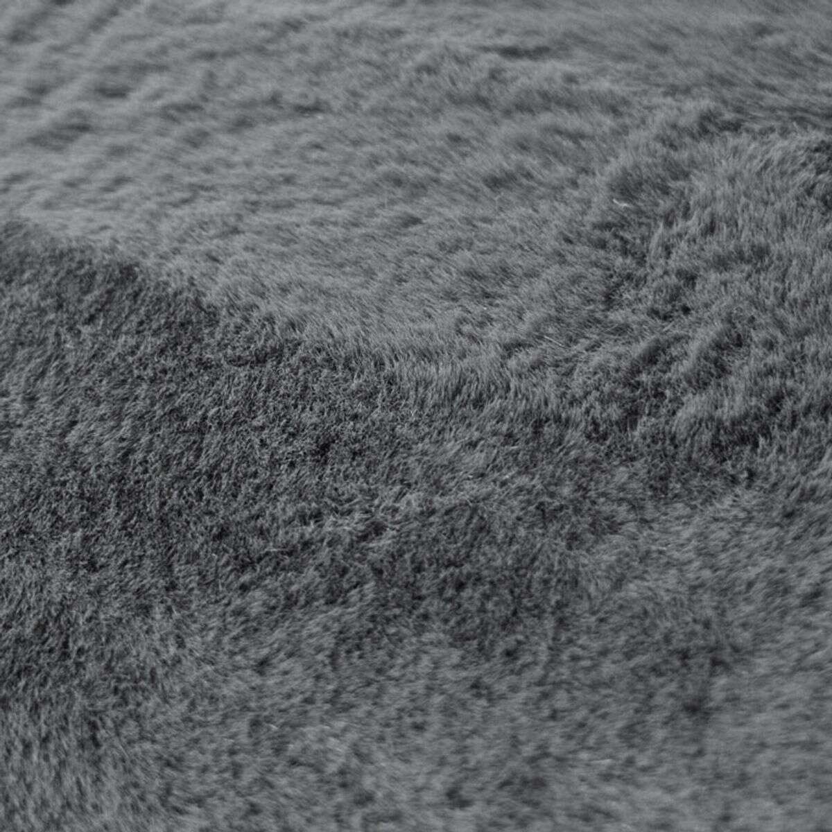 Tapis shaggy imitation fourrure extra doux   SIBERIE gris clair, THE DECO FACTORY
