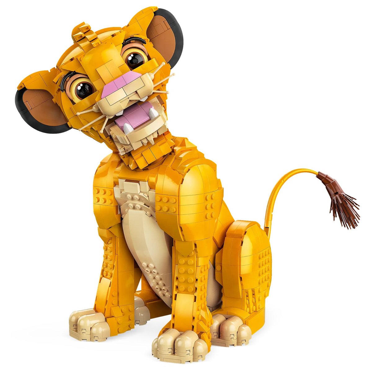 LEGO Disney - Figurine Simba, le jeune Roi lion - Kit de Construction 43247 jaune, LEGO