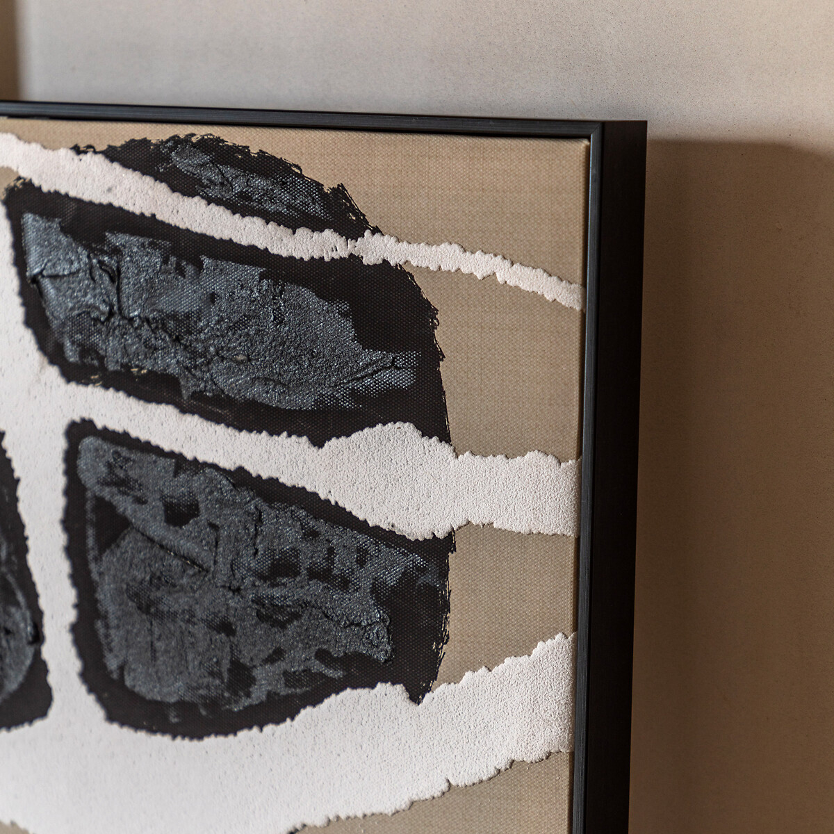 Set of 2 60x60cm Capture Framed Canvas black, ÉDITÉ