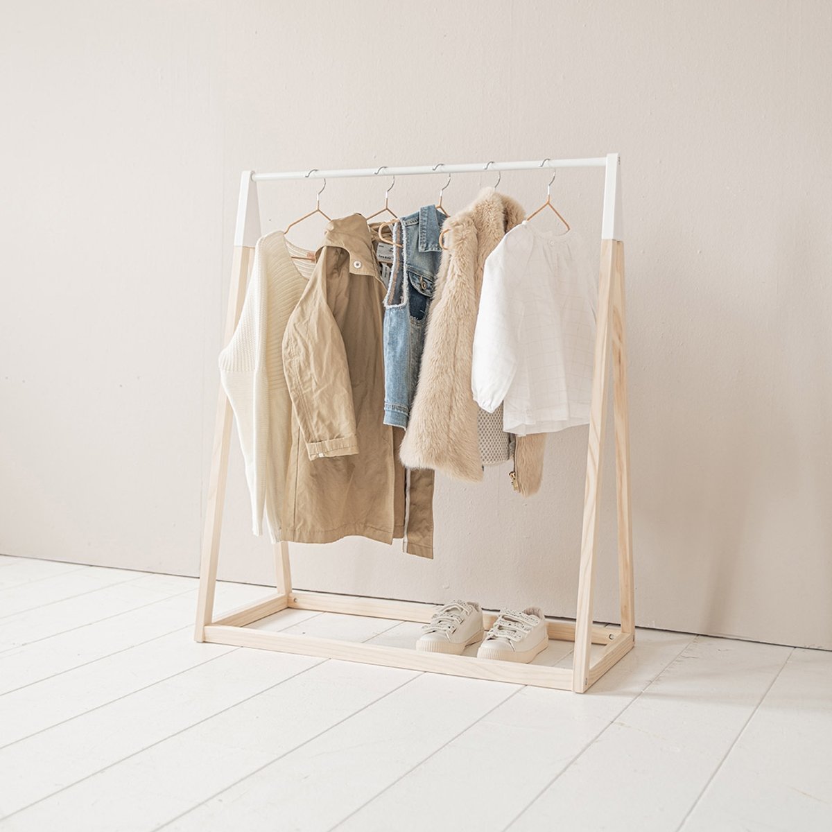 Portant à vêtements enfant naturel, PETITE AMELIE