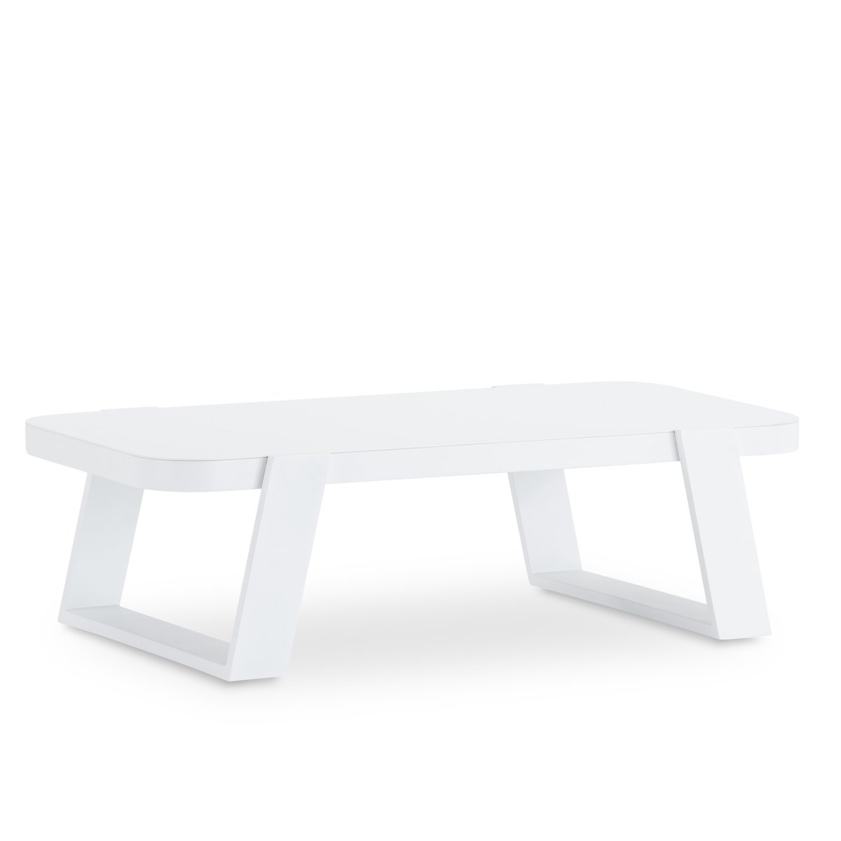 Table basse, aluminium, SOPHIE blanc, DEFORA HOME
