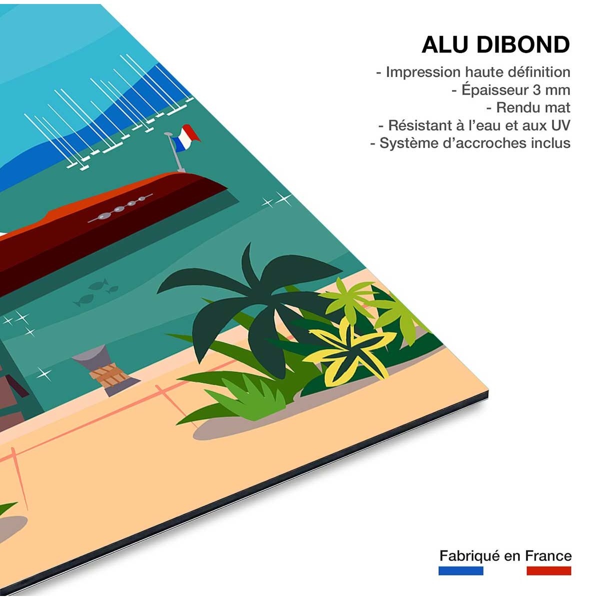 Tableau  monaco dream tableau alu dibond, HEXOA