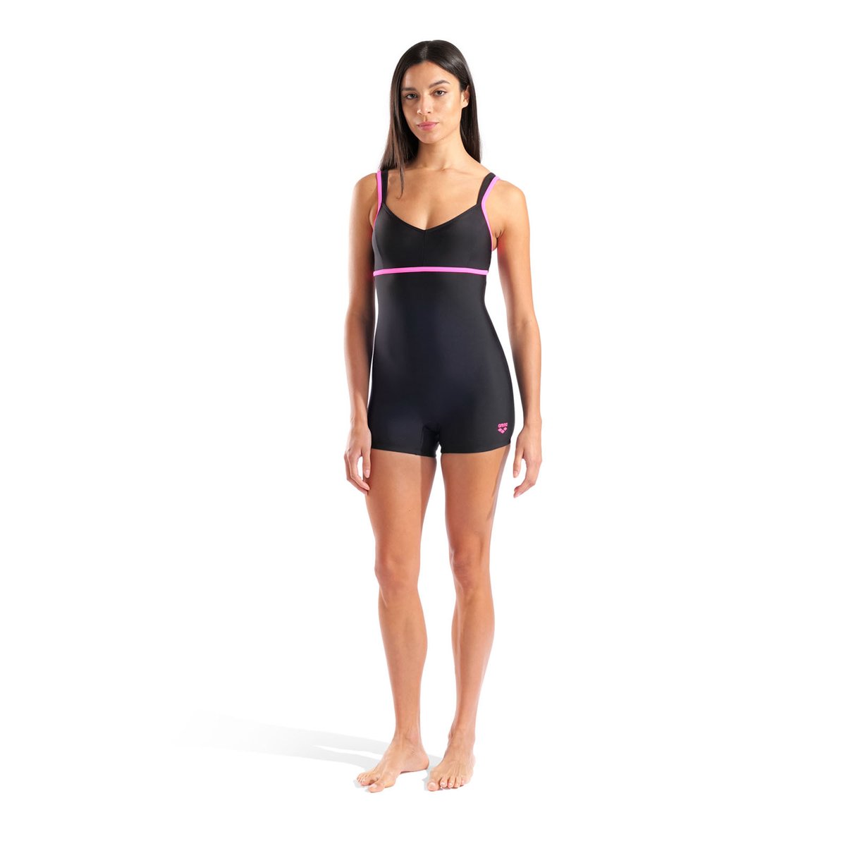 Maillot de bain combishort arena Feel Venus R pour femmes black-shocking pink, ARENA
