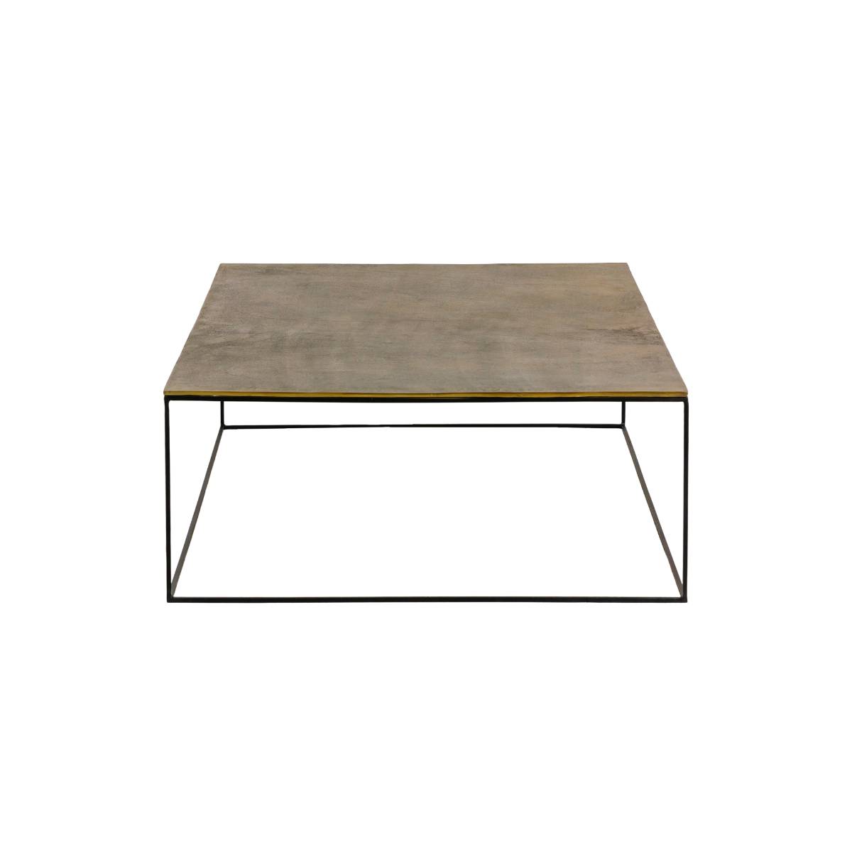 Table basse en aluminium VICTORIA noir, MADE IN MEUBLES