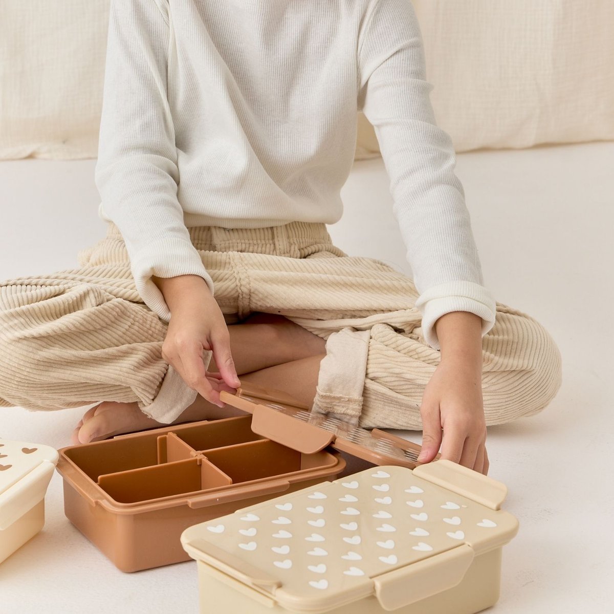 Lunch box beige, écru, ATELIER WAGRAM