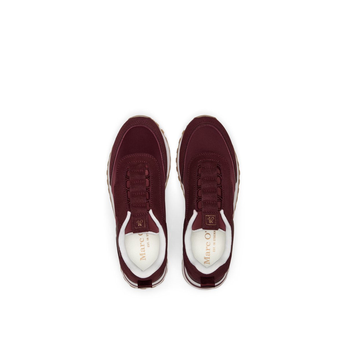 Modèle de baskets Bjorna en néoprène et cuir velours violett, MARC O'POLO